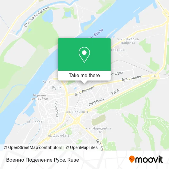 Карта Военно Поделение Русе