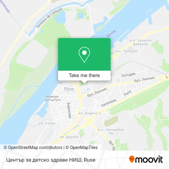 Карта Център за детско здраве  НИШ