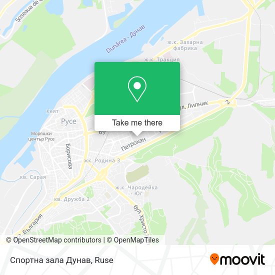 Карта Спортна зала Дунав