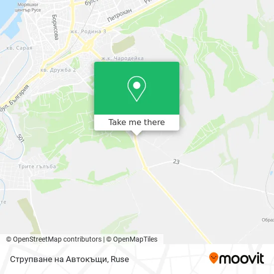 Карта Струпване на Автокъщи