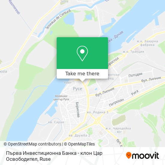 Първа Инвестиционна Банка - клон  Цар Освободител map