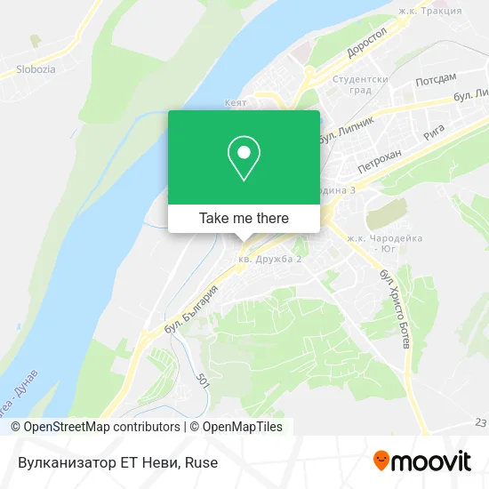 Карта Вулканизатор ЕТ  Неви
