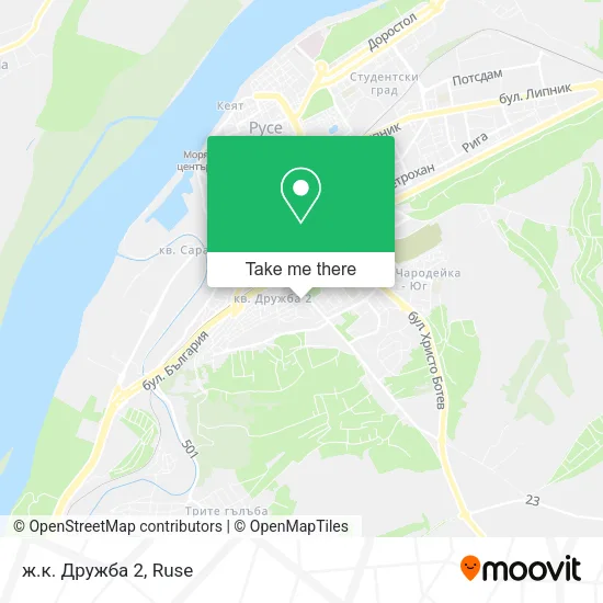 Карта ж.к. Дружба 2