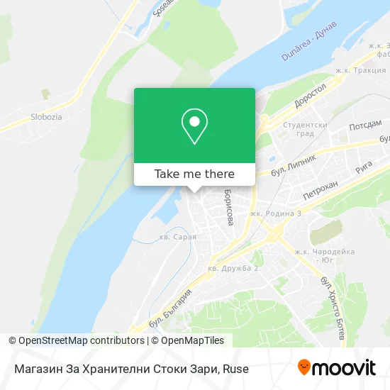 Магазин За Хранителни Стоки Зари map
