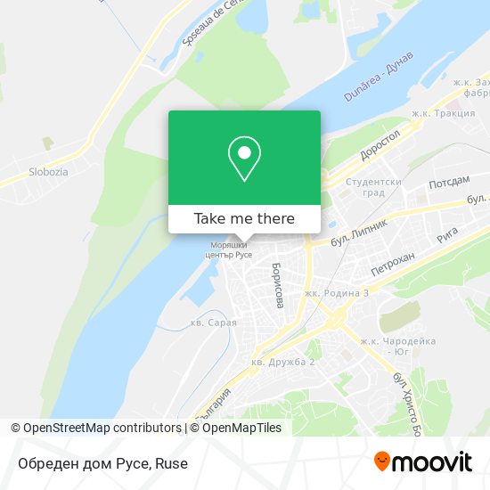 Обреден дом Русе map
