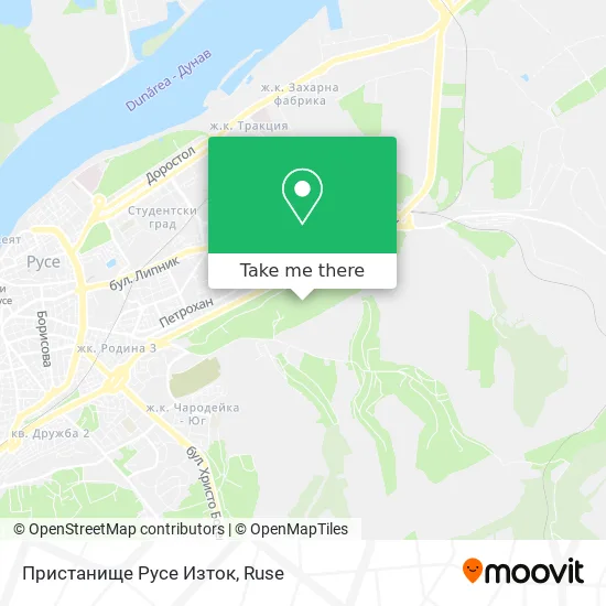 Пристанище Русе Изток map