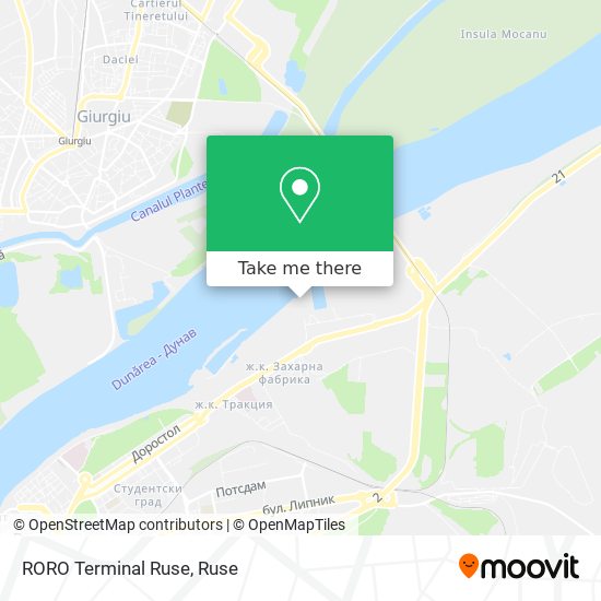 RORO Terminal Ruse map