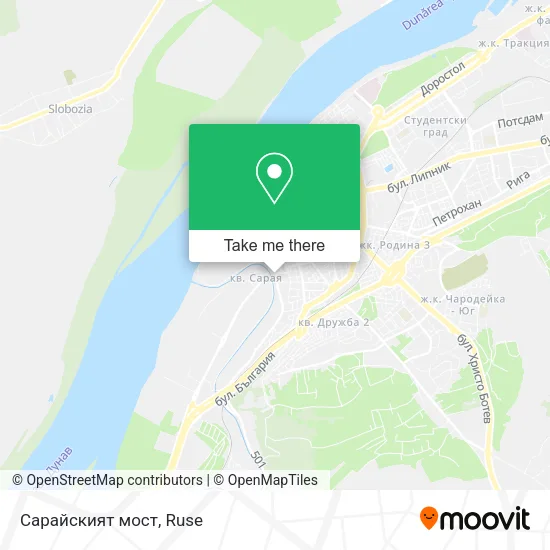 Карта Сарайският мост