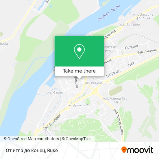 От игла до конец map