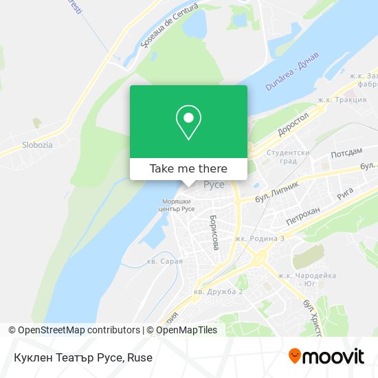 Куклен Театър Русе map