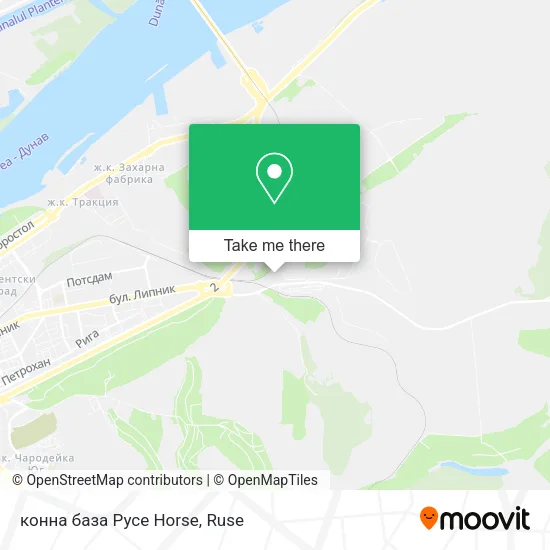 Карта конна база Русе Horse