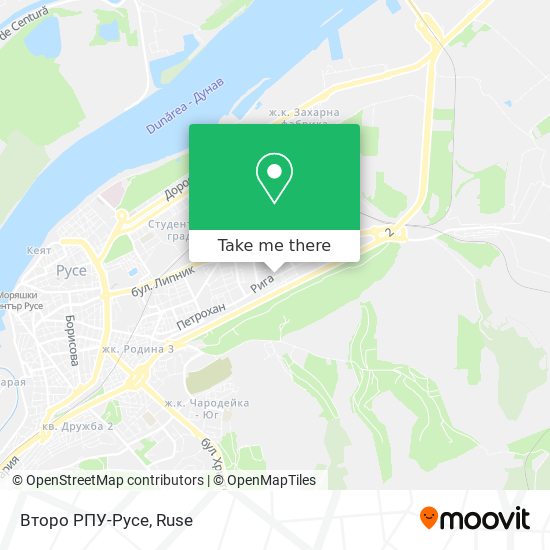Второ РПУ-Русе map