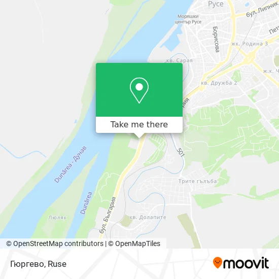 Гюргево map