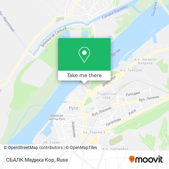 СБАЛК Медика Кор map