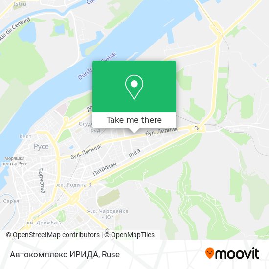 Карта Автокомплекс ИРИДА