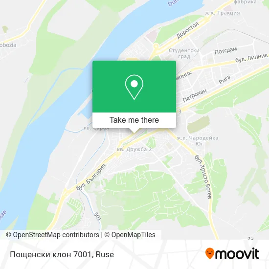 Карта Пощенски клон 7001