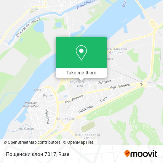 Пощенски клон 7017 map