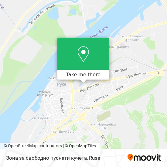 Зона за свободно пуснати кучета map