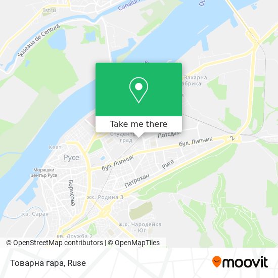 Товарна гара map