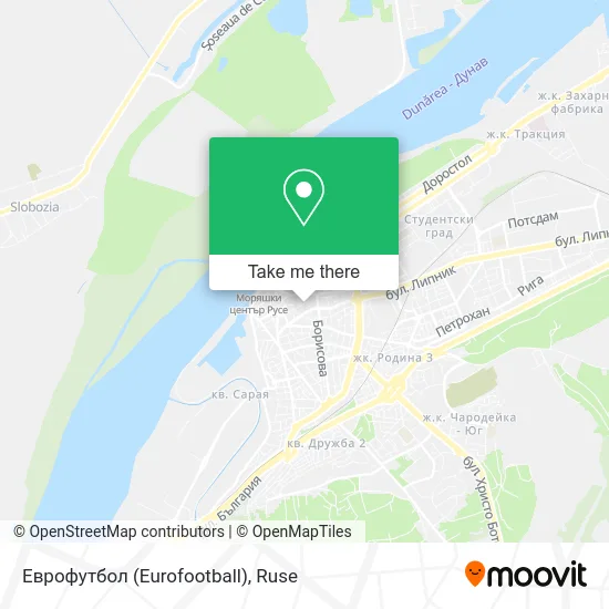 Еврофутбол (Eurofootball) map