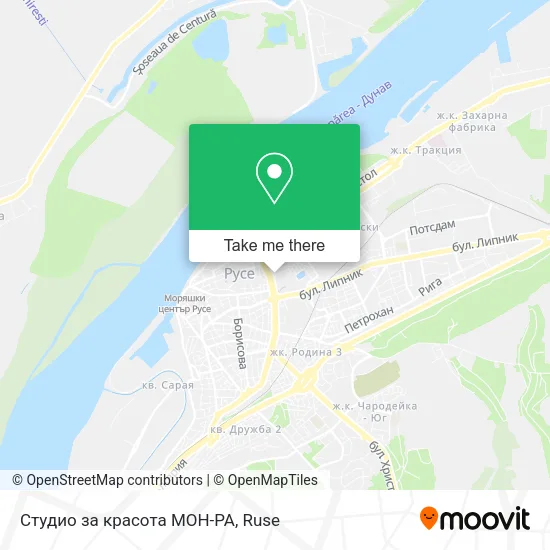 Карта Студио за красота МОН-РА