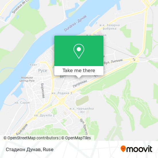 Стадион  Дунав map