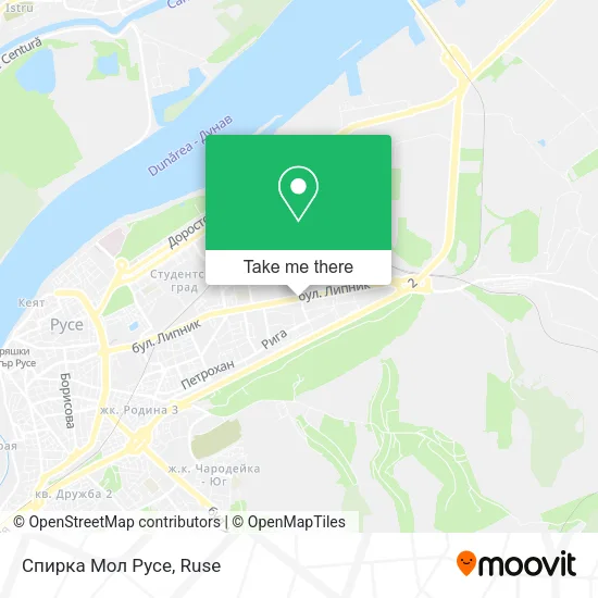 Карта Спирка Мол Русе