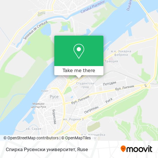 Спирка  Русенски университет map