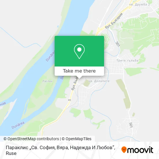 Параклис „Св. София, Вяра, Надежда И Любов” map