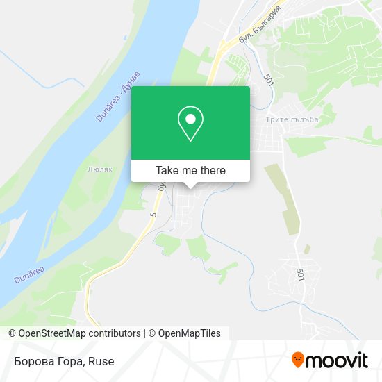 Карта Борова Гора