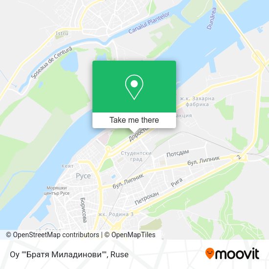 Оу ""Братя Миладинови"" map