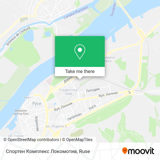 Карта Спортен Комплекс Локомотив
