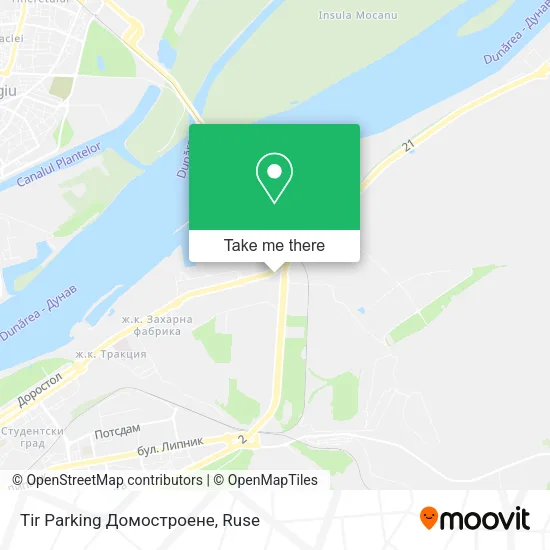 Карта Tir Parking Домостроене