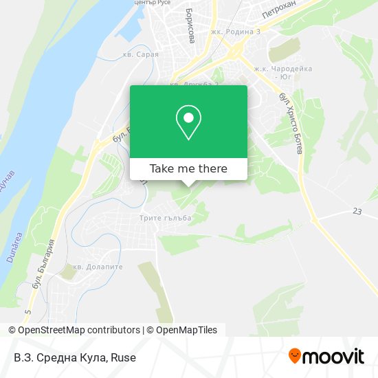 В.З. Средна Кула map