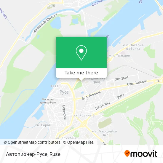 Карта Автопионер-Русе