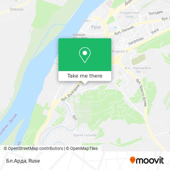 Бл.Арда map