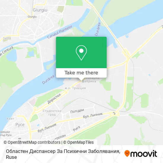 Областен Диспансер За Психични Заболявания map