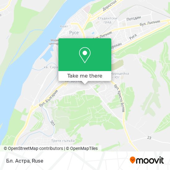 Бл. Астра map