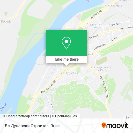 Карта Бл.Дунавски Строител