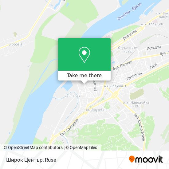 Широк Център map