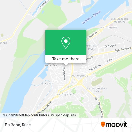 Бл.Зора map