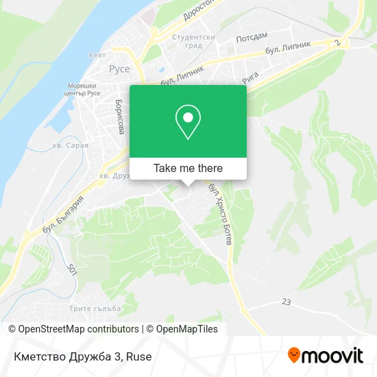 Карта Кметство Дружба 3