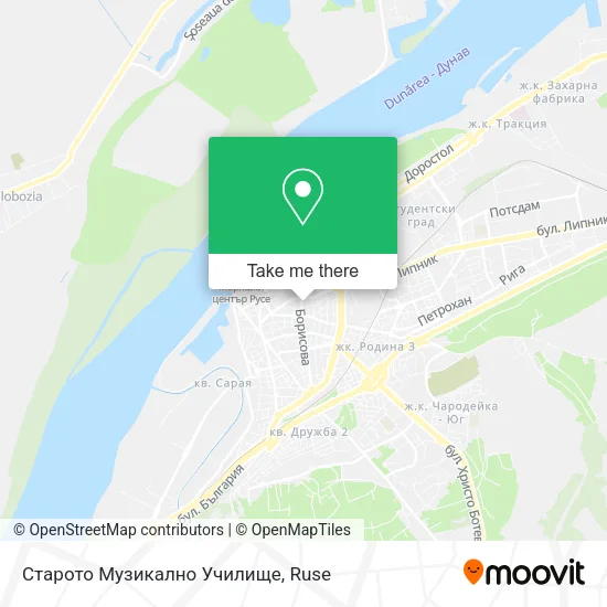 Карта Старото Музикално Училище