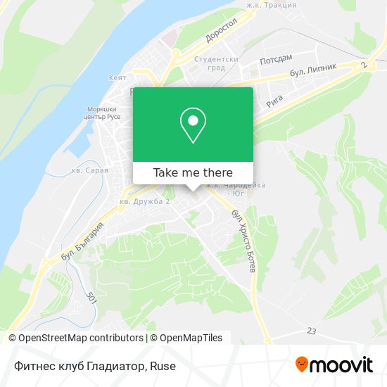 Карта Фитнес клуб Гладиатор