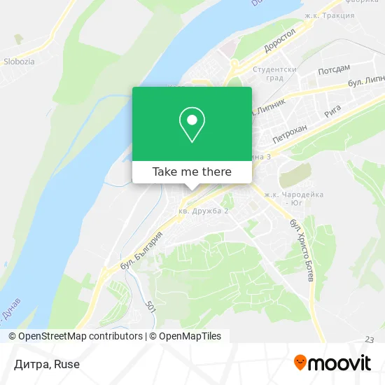 Дитра map