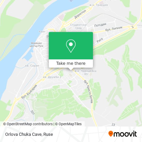 Orlova Chuka Cave map