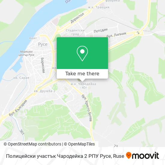 Полицейски участък Чародейка 2 РПУ Русе map