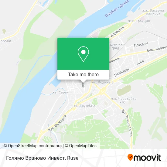 Карта Голямо Враново Инвест