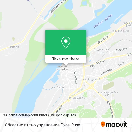 Областно пътно управление-Русе map