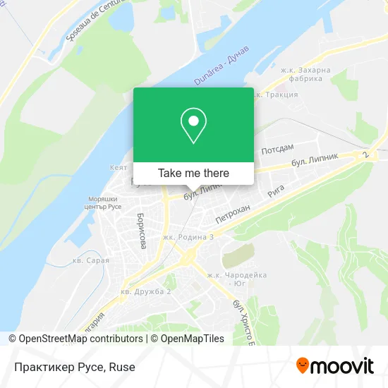 Карта Практикер Русе